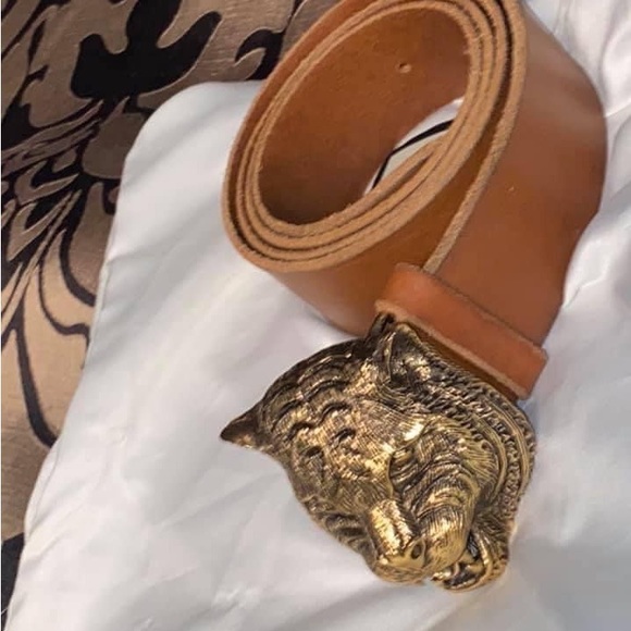 Gucci Foxhead leather belt - 95cm/38 inches - Picture 6 of 16